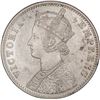 Image 2 : Silver One Rupee Coin of Victoria Empress of Calcutta Mint of 1892.