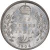Image 1 : Silver One Rupee Coin of Edward VII of Bombay Mint of 1904.