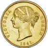 Image 2 : Gold One Mohur Coin of Victoria Queen of Calcutta Mint of 1841.