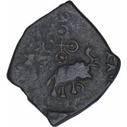 Copper Coin of Satavahana Dynasty of Kaushikiputra Satakarni.