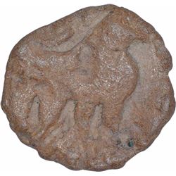 Extremely Rare Copper Drachma Coin of Western Kshatrapas of Nahapana.
