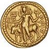 Image 2 : Gold Dinar Coin of Kushan Dynasty of Vasudeva I OESHO Type.