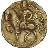 Image 1 : Very Rare Gold Dinar Coin of Gupta Dynasty of Chandragupta II of Horseman Type.