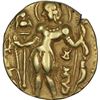 Image 1 : Rare Gold Dinar Coin of Gupta Dynasty of Chandragupta II of Archer Type.