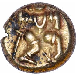 Gold Pagoda Coin of Bukkaraya I of Sangama Dynasty of Vijayangara Empire.