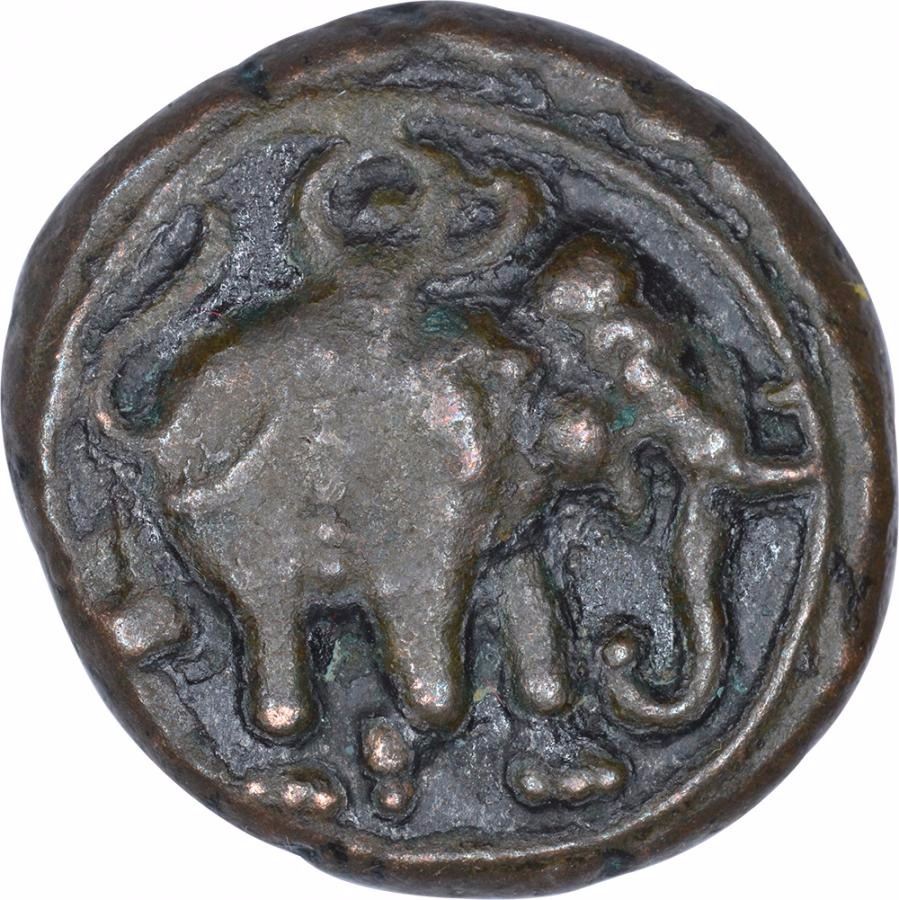 Copper Jital Coin of Lakhana Dandanayaka of Vijayanagara Feudatory.