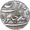 Image 2 : Silver Half Rupee Coin of Aurangzeb of Golkonda Mint.