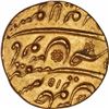 Image 2 : Extremely Rare Gold Mohur Coin of Aurangzeb Alamgir of Sholapur Mint.