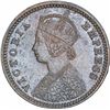 Image 2 : Copper One Twelfth Anna Coin of Victoria Empress of Calcutta Mint of 1877.