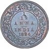 Image 1 : Copper One Twelfth Anna Coin of Victoria Empress of Bombay Mint of 1884.