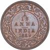 Image 1 : Copper One Twelfth Anna Coin of Victoria Empress of Bombay Mint of 1889.