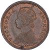 Image 2 : Copper One Twelfth Anna Coin of Victoria Empress of Calcutta Mint of 1893.