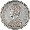 Image 2 : Rare Silver Two Annas Coin of Victoria Queen of Bombay Mint of 1874.