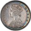 Image 2 : Silver Two Annas Coin of Victoria Empress of Calcutta Mint of 1875.