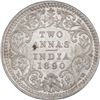 Image 1 : Silver Two Annas Coin of Victoria Empress of Calcutta Mint of 1890.