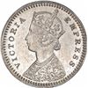 Image 2 : Silver Two Annas Coin of Victoria Empress of Calcutta Mint of 1893.