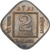 Image 1 : Cupro Nickel Two Annas Coin of King George V of Bombay Mint of 1918.