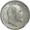 Image 2 : Silver Quarter Rupee Coin of King Edward VII of Calcutta Mint of 1903.
