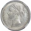 Image 2 : Silver Half Rupee Coin of Victoria Queen of Calcutta Mint of 1840.