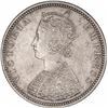 Image 2 : Extremely Rare Silver Half Rupee Coin of Victoria Empress of Bombay Mint of 1882.