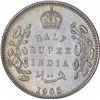 Rare Silver Half Rupee Coin of King Edward VII of Calcutta Mint of 1905.