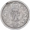 Silver Half Rupee Coin of King George V of Calcutta Mint of 1911.