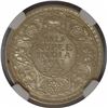 Silver Half Rupee Coin of King George V of Calcutta Mint of 1915.
