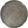 Silver Half Rupee Coin of King George V of Calcutta Mint of 1927.
