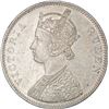 Image 2 : Silver One Rupee Coin of Victoria Queen of Bombay Mint of 1862.