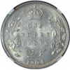 Silver One Rupee Coin of King Edward VII of Bombay Mint of 1904.