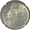 Silver One Rupee Coin of King Edward VII of Calcutta Mint of 1906.