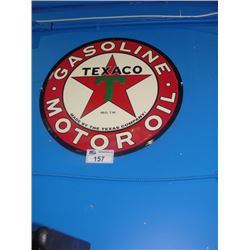 TEXACO GASOLINE MOTOR OIL SIGN