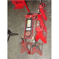 3TON FLOOR JACK WITH 5 JACK STANDS