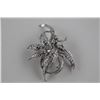 Image 1 : ONE 8-10KT WHIT GOLD DIAMOND SET BROOCH / PENDANT SET WITH 120 DIAMONDS WEIGHING APPROX 5CARATS,