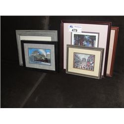 LOT OF 5 SMALL PICTURES