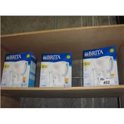 3 BRITA WATER FILTERS