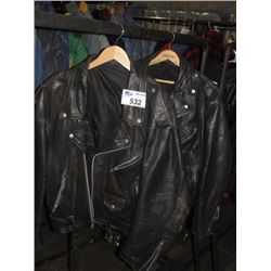 PAIR OF LEATHER JACKETS