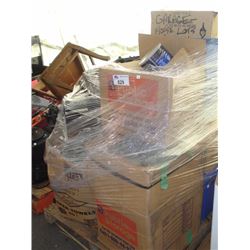 PALLET LOT OF MISC STORAGE LOCKER GOODS