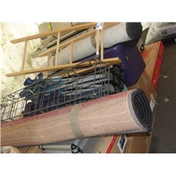PALLET LOT OF MISC INCLUDING CARPETS, CAMPING SUPPLIES AND MORE