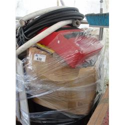 PALLET LOT OF MISC STORAGE LOCKER GOODS