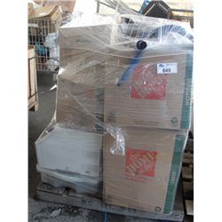 PALLET LOT OF MISC STORAGE LOCKER GOODS