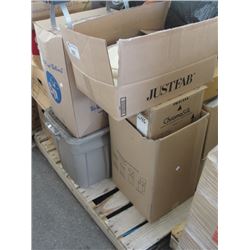 PALLET LOT OF MISC STORAGE LOCKER GOODS