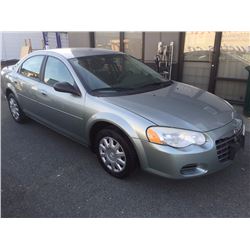 2004 CHRYSLER SEBRING LX 4DR VIN #1C3EL46RX4N118421