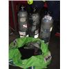 Image 1 : LARGE LOT OF SCUBA DIVING GEAR INCLUDING SUIT AND 3 CANISTERS