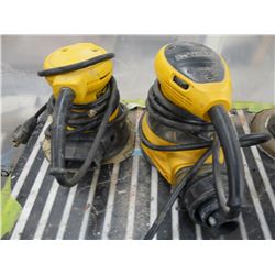 2 DEWALT PALM SANDERS