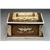 Image 1 : NORTH ITALIAN CARVED BONE MOUNTED COFFRET, the rectangular body mounted with carved bone panels o...