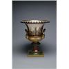 Image 1 : PAIR OF 'SEVRES'-STYLE CAMPANA SHAPED URNS, printed and painted in colours with panels of Parisia...