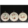 Image 1 : DUTCH-DECORATED ENGLISH CREAMWARE ORANGIST PLATE, with moulded scroll rim, painted in colours wit...