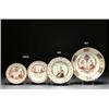 Image 1 : TWO DUTCH-DECORATED ENGLISH CREAMWARE ORANGIST SMALL PLATES, with moulded scroll rims, painted in...