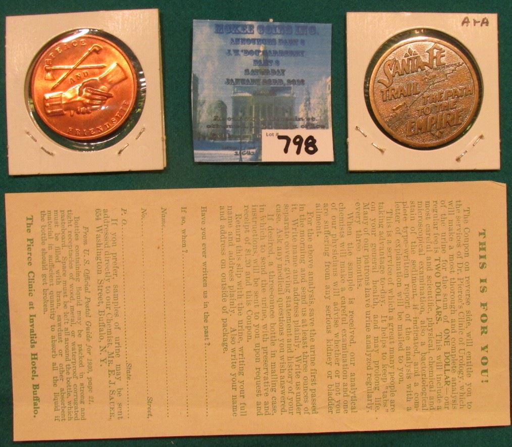 One Dollar Scrip "World's Dispensary Medical Association…Doctor Pierce